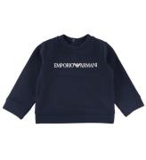 Emporio Armani Sweatshirt - Navy m. Hvid