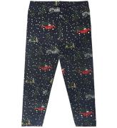 The New Siblings Leggings - TnsHoliday - Navy Blazer m. Print