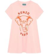 Kenzo Kjole - Veiled Pink m. Elefant