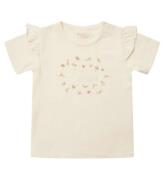 Petit by Sofie Schnoor T-shirt - Penelope - Off White m. Blomste