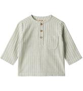 Wheat skjorte - BjÃ¸rk - Aquablue Stripe