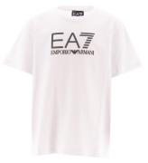 EA7 T-shirt - Hvid/Multifarvet m. Logo