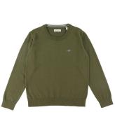 GANT Bluse - Strik - Shield Classic - Juniper Green