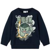 Name It Sweatshirt - NmmAlstair Hulk - Dark Sapphire