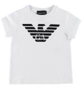 Emporio Armani T-shirt - Hvid m. Sort