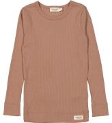 MarMar Bluse - Rib - Modal - Powder Taupe