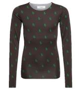 Rosemunde Bluse - Rsmn Monogram Green Print