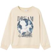 Name It Sweatshirt - NkfOldet - Summer Sand m. Glimmer