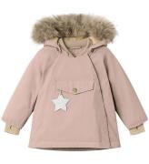 Mini A Ture Vinterjakke m. Pels - Wang Fleece - Adobe Rose