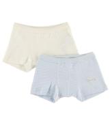 Petit Bateau Boxershorts - 2-pak - Hvid/BlÃ¥