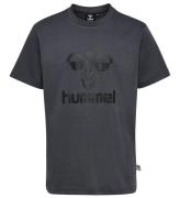 Hummel T-shirt - HmlTres - Asphalt/Black