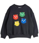 Mini Rodini Sweatshirt - Cool Cats - Black