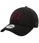 New Era Kasket - 9Forty - New York Yankees - Sort/Lilla