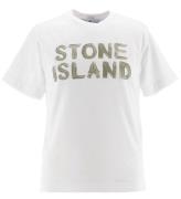 Stone Island T-shirt - Hvid m. Print