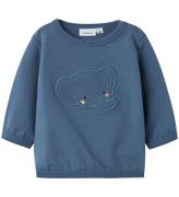 Name It Sweatshirt - NbmBidus - China Blue m. Elefant