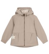 Mini A Ture Softshelljakke m. Fleece - MatBriddi - Sesame