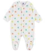 Petit Bateau Natdragt - Marshmallow m. Hjerter