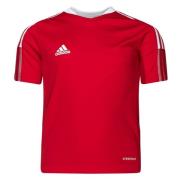 adidas Trænings T-Shirt Tiro 21 - Rød/Hvid Børn