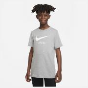 Nike T-Shirt NSW Swoosh - Grå/Hvid Børn