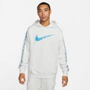 Nike Hættetrøje NSW Sportswear Repeat Fleece - Hvid/Blå