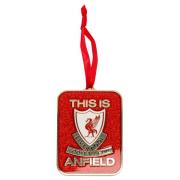 Liverpool This Is Anfield Glitter Juledekoration - Rød