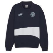 MCFC ftblCulture+ Sweat Drill Top Club Navy-Silver Mist